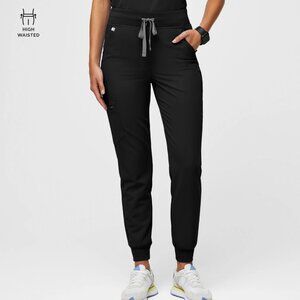 Figs Women's High-Waisted Black Jogger Pants